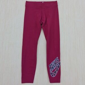 Nike Pink Cheetah‎ Animal Print Performance Workout Gym Leggings Women's Medium